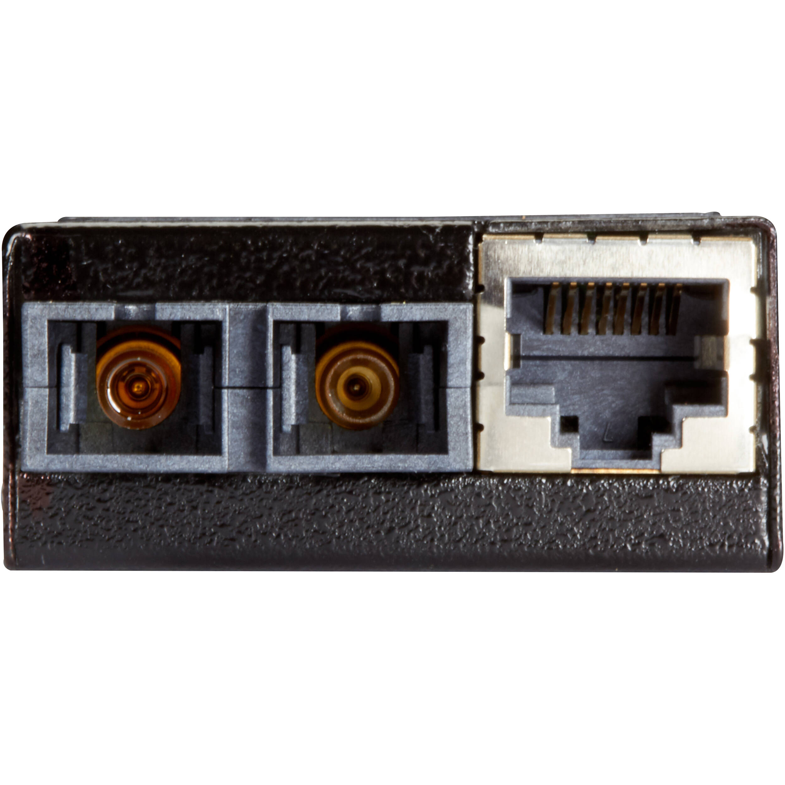 Black Box LMC402A Fast Ethernet media converter for 10/100/1,000 Mbps copper to 100 Mbps conversion — view 2