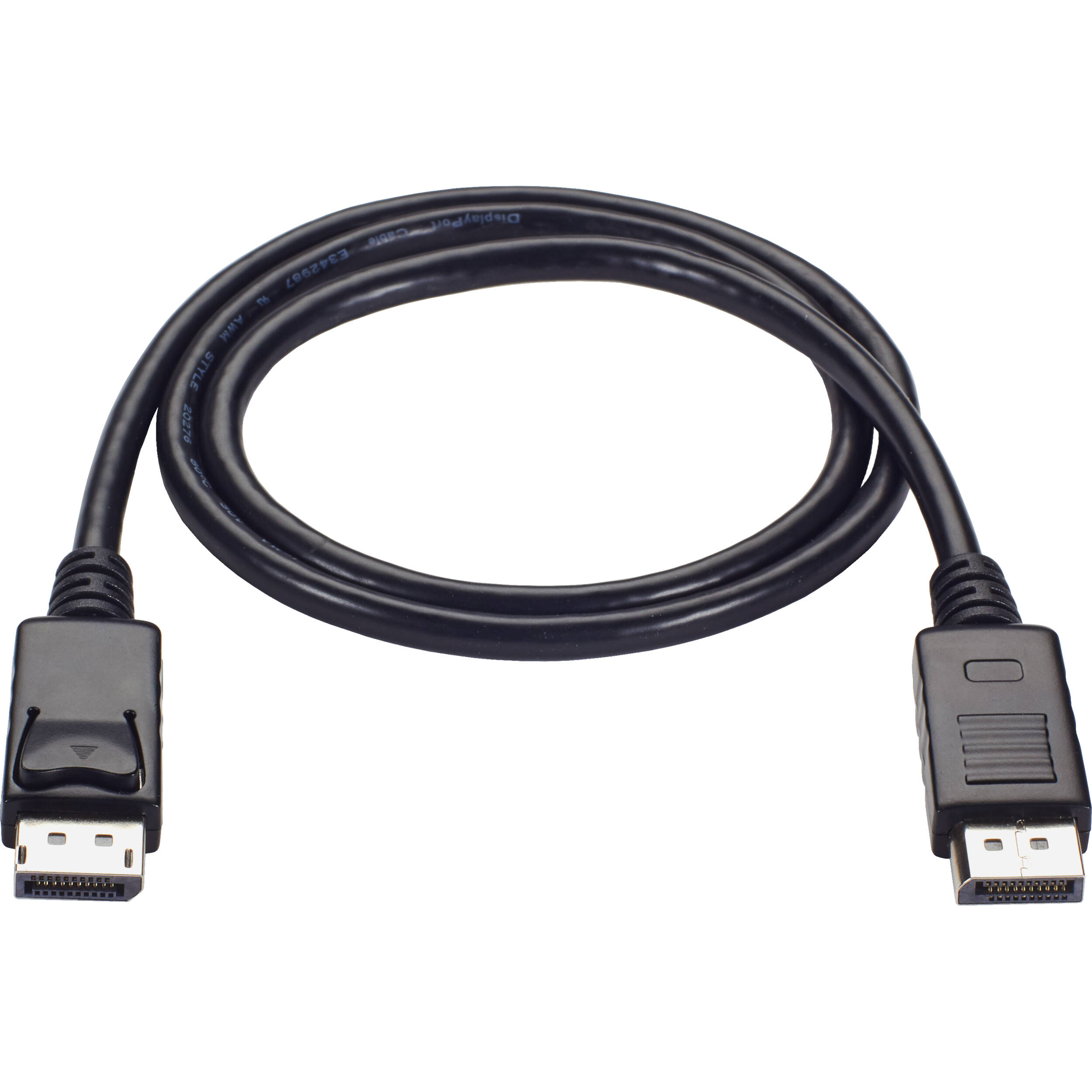 Black Box 3 ft DisplayPort cable with latches, male to male connectors, and 4K 60Hz support — view 2