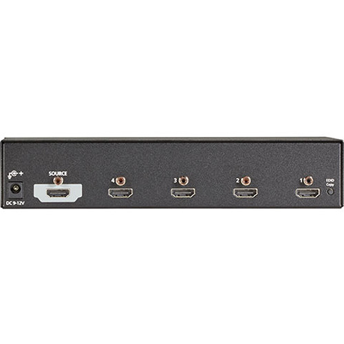 Black Box VSP-HDMI1X4-4K 1x4 4K HDMI splitter with one input and four outputs — view 2