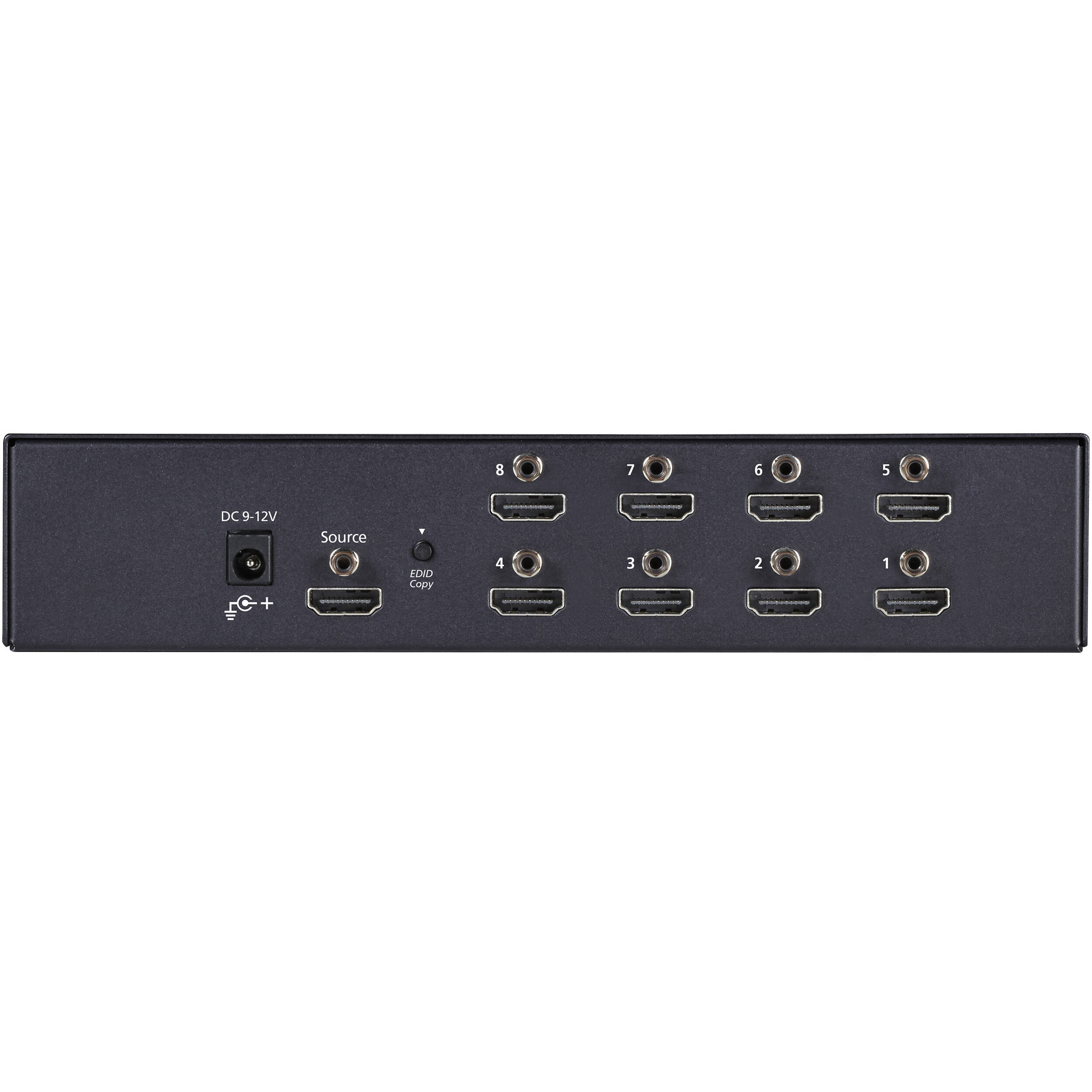 Black Box 1x8 4K HDMI splitter for distributing one source to eight displays — view 2