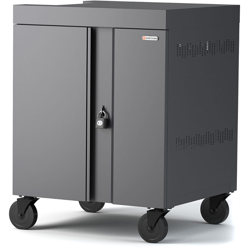 CHARGING CART AC FOR UP TO 32 DEVICES W/BACK PANEL,1.4 INCH W SLOTS — view 3