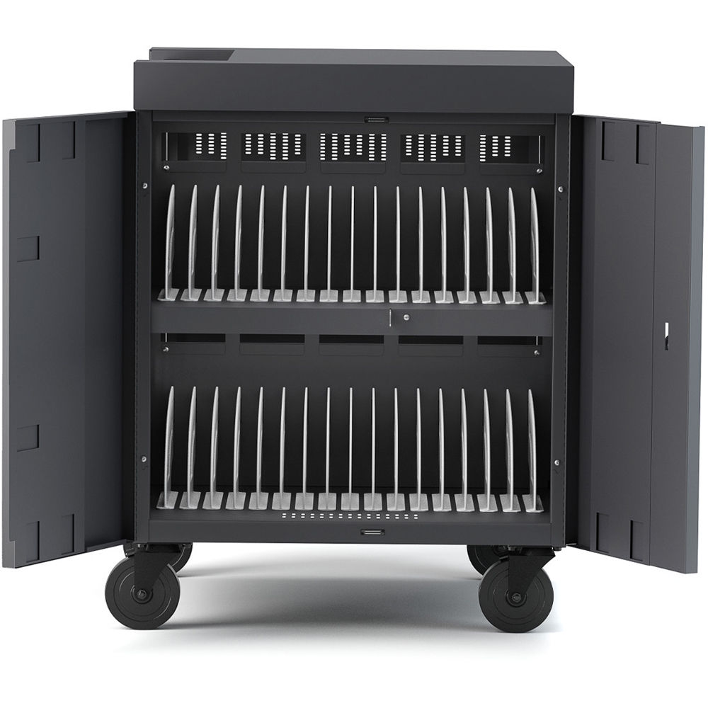 CHARGING CART AC FOR UP TO 32 DEVICES W/BACK PANEL,1.4 INCH W SLOTS — view 4