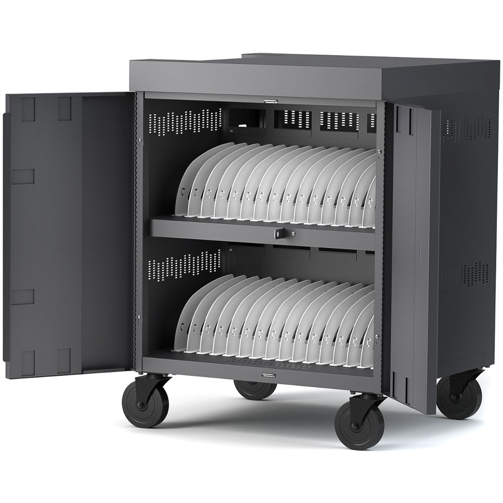 CHARGING CART AC FOR UP TO 32 DEVICES W/BACK PANEL,1.4 INCH W SLOTS — view 6