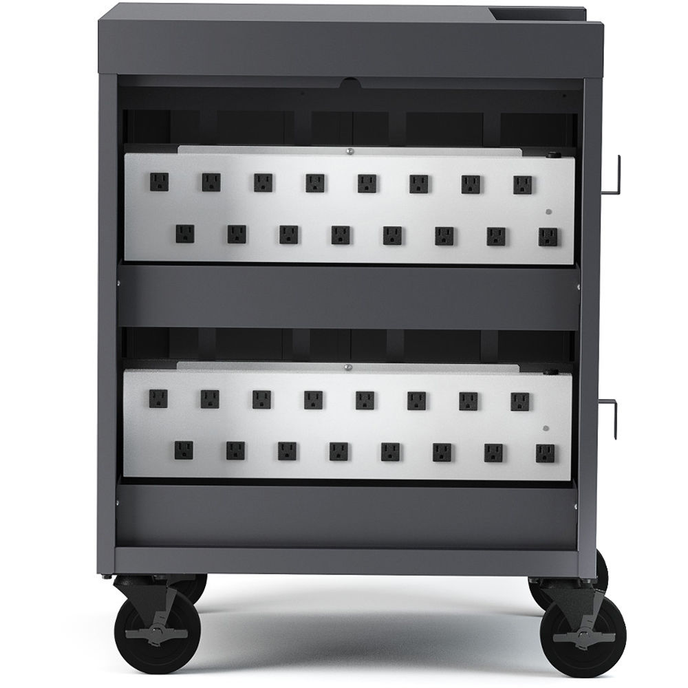 CHARGING CART AC FOR UP TO 32 DEVICES W/BACK PANEL,1.4 INCH W SLOTS — view 7