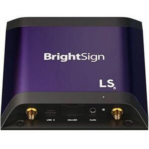 BrightSign LS425 Basic I/O media player for Full HD digital signage with USB-C and audio output — view 3