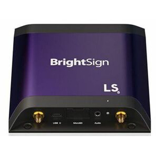 BrightSign LS445 Basic I/O media player with USB-C and analog SPDIF audio output — view 2