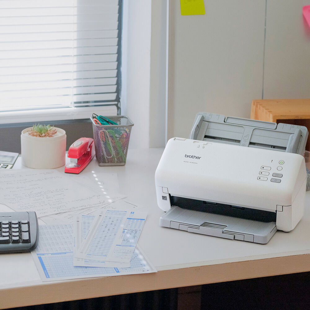 Brother ADS-4300N desktop document scanner for workgroups with network connectivity and duplex scanning — view 6