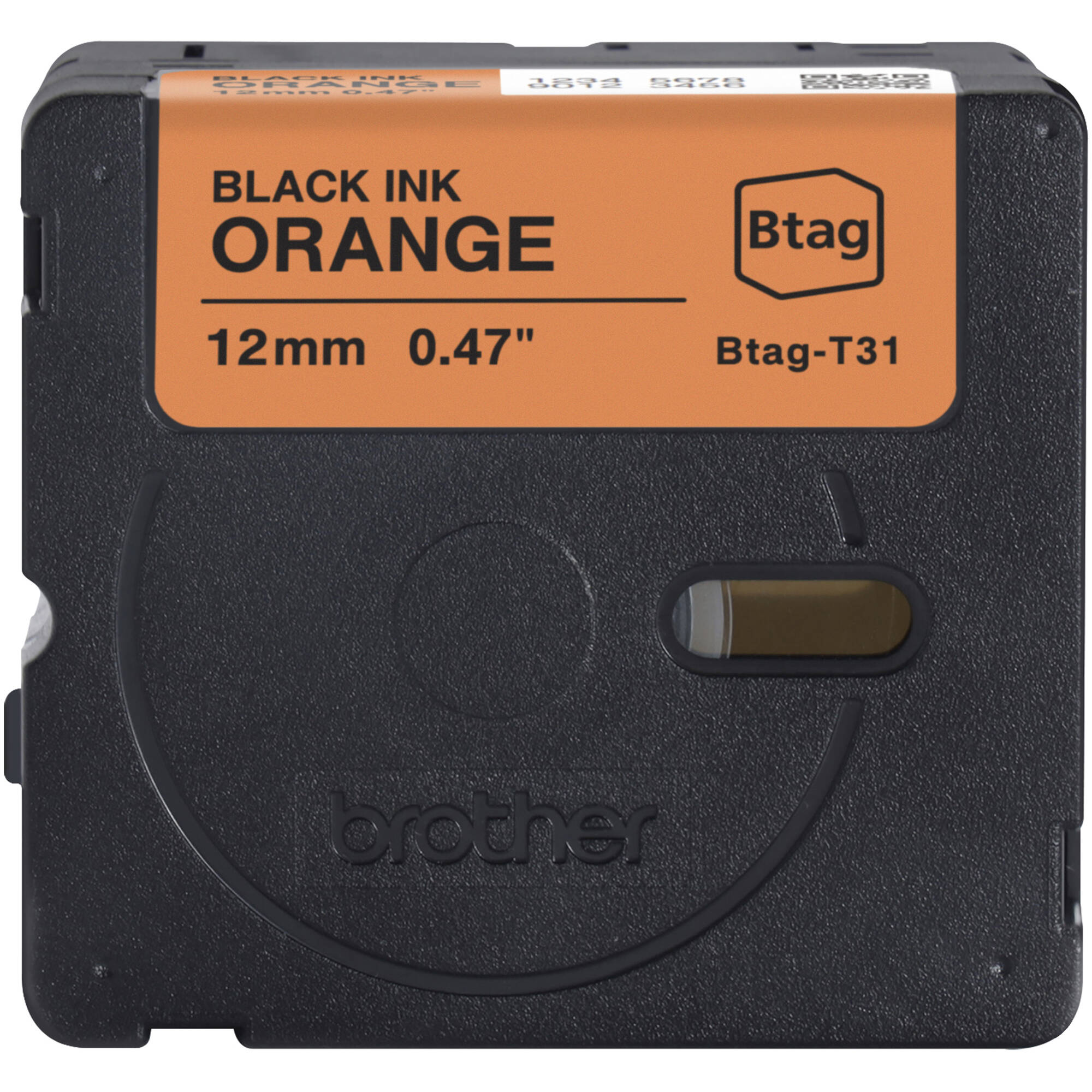 Brother BTAGT31 12 mm black Btag label tape 4 m roll — view 3