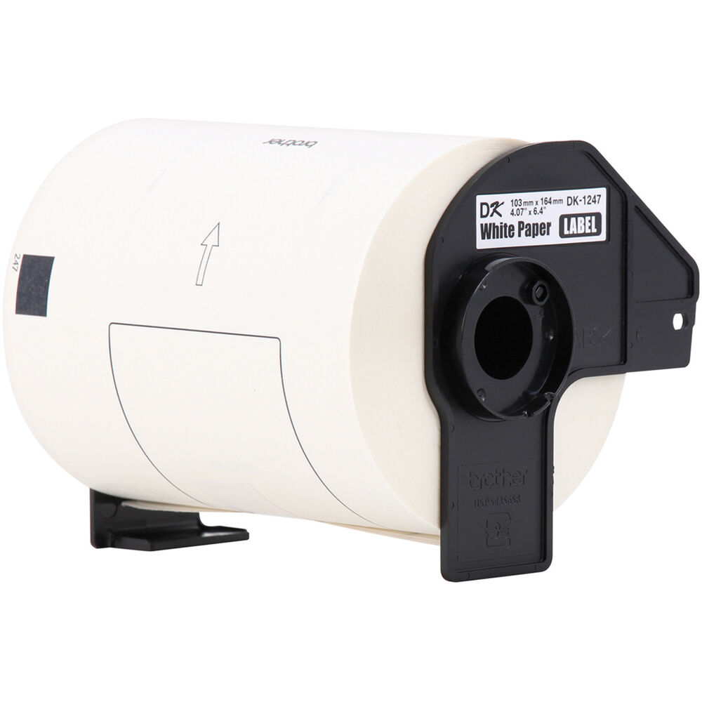 Brother DK1247 die-cut large paper shipping labels for 4 in x 6 in shipping applications — view 3