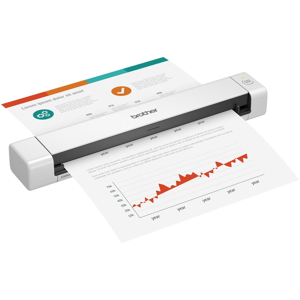 Brother DS-640 single CIS mobile scanner for portable document capture — view 6