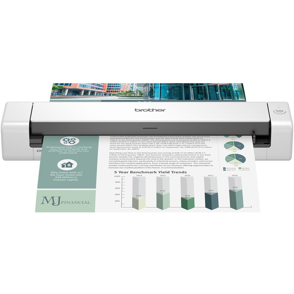 Brother DS740D dual CIS mobile scanner for duplex document scanning — view 6