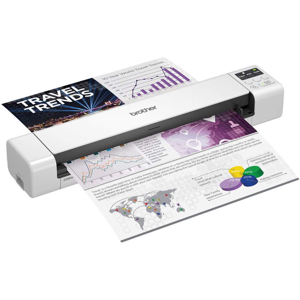 Brother DS940DW wireless dual CIS mobile scanner for duplex document capture — view 5