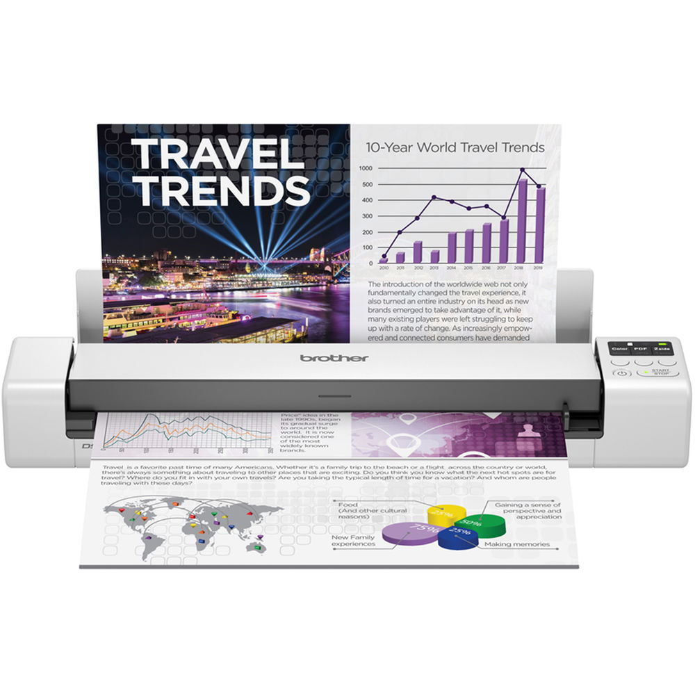 Brother DS940DW wireless dual CIS mobile scanner for duplex document capture — view 9