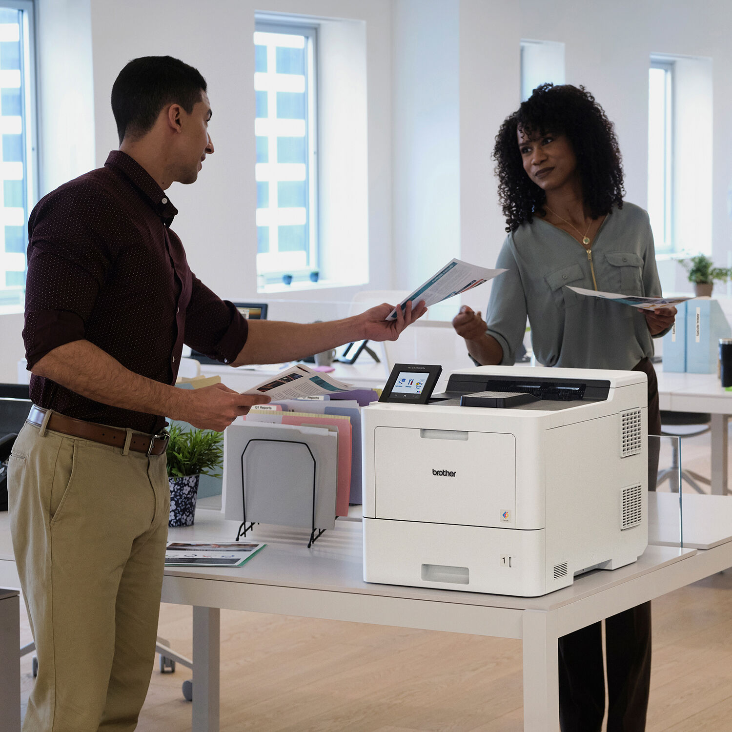 Brother HL-L9410CDN enterprise color laser printer with duplex printing and Ethernet connectivity — view 5