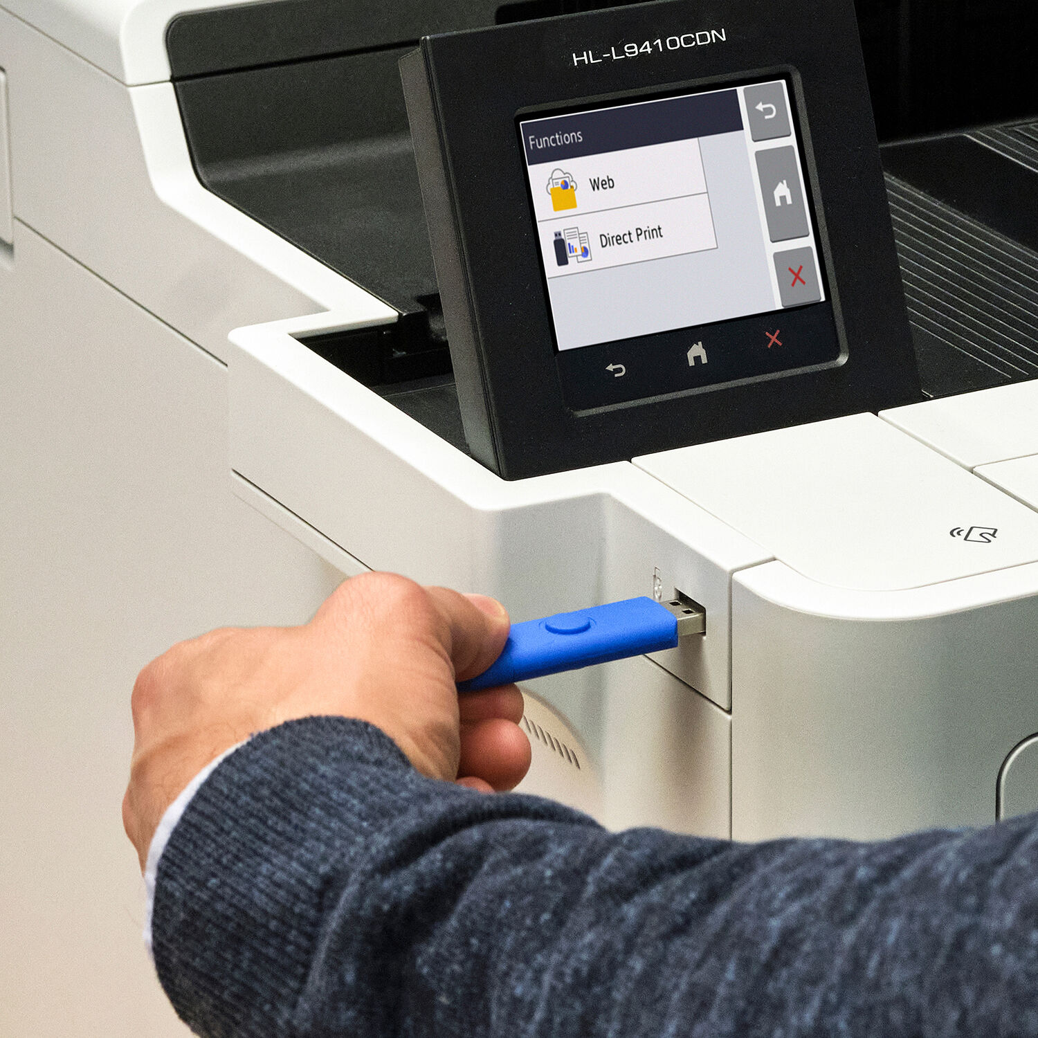 Brother HL-L9410CDN enterprise color laser printer with duplex printing and Ethernet connectivity — view 8