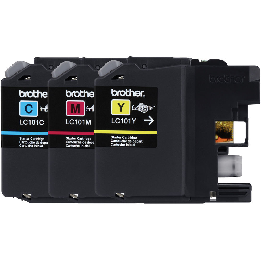 Brother LC1013PKS standard yield 3-pack cyan magenta yellow ink cartridges for compatible Brother printers — view 2