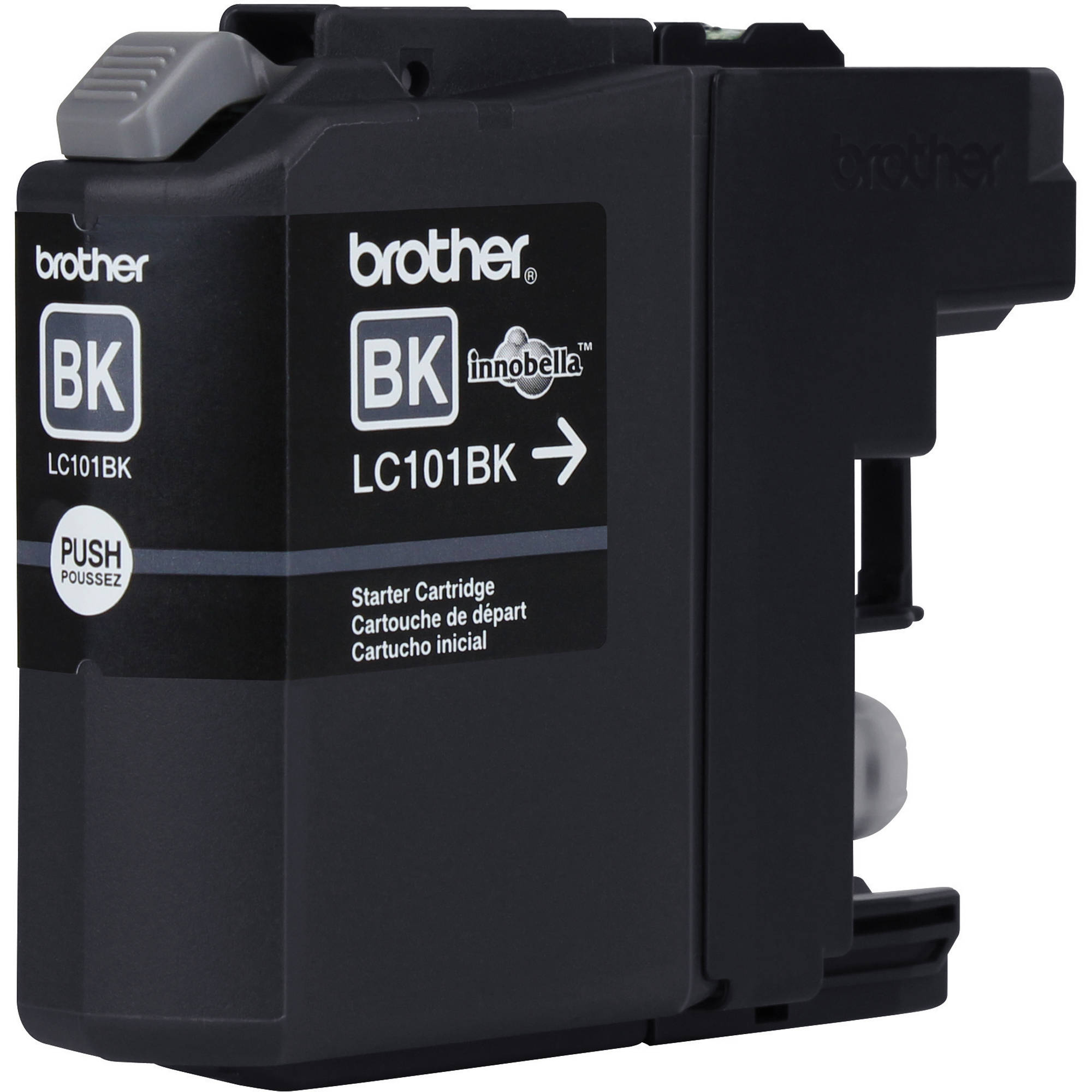 Brother LC101BK standard yield black ink cartridge for compatible Brother printers — view 2