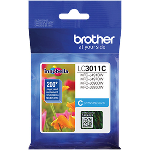 Brother LC3011C standard cyan ink cartridge approximate 200 pages OEM supply — view 5