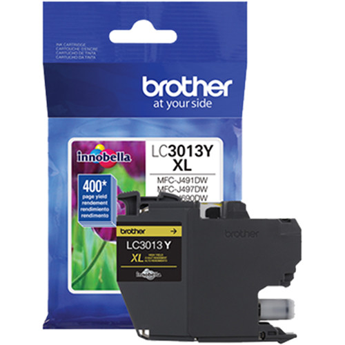 Brother LC3013Y high yield yellow ink cartridge for compatible Brother inkjet printers — view 4