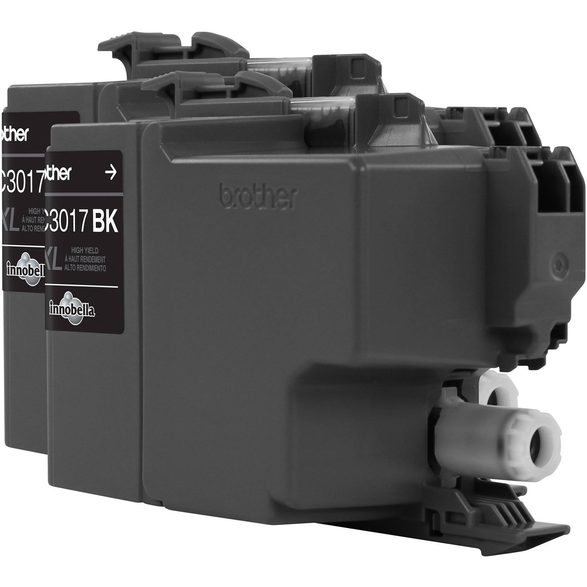 Brother LC30172PK high yield XL black ink cartridge 2-pack for compatible Brother printers — view 3