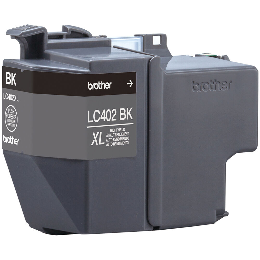 Brother LC402XLBKS high yield black ink cartridge for select Brother inkjet printers — view 2
