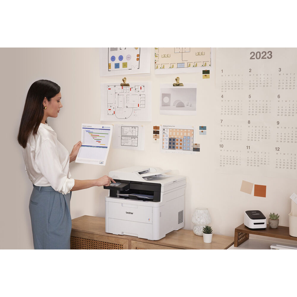 Brother MFC-L3720CDW color laser all-in-one printer for office print, scan, copy, and fax workflows — view 4