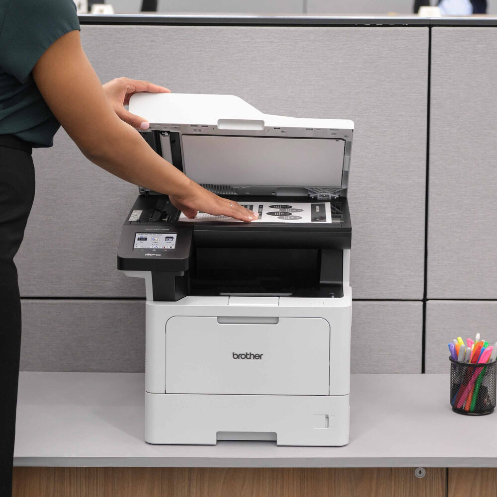 Brother MFC-L5710DW business laser all-in-one printer with duplex printing and wireless networking — view 4