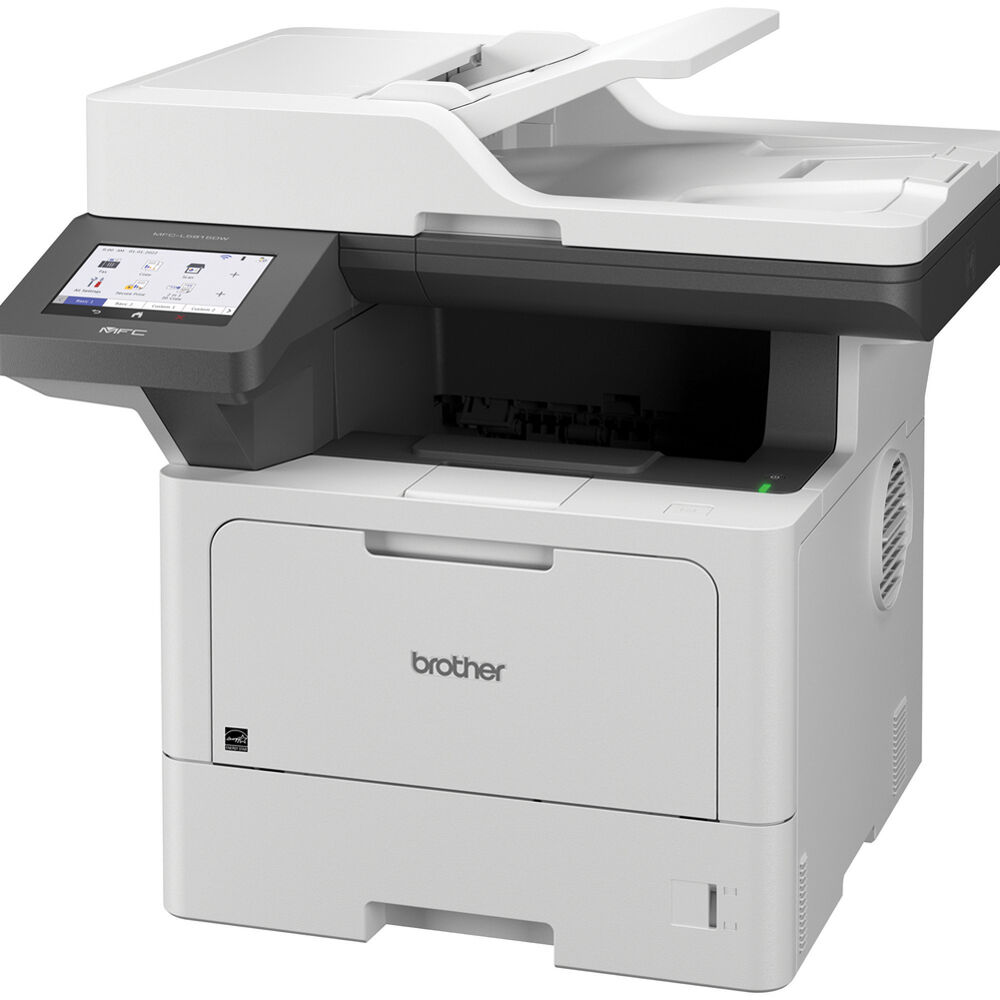 Brother MFC-L5915DW monochrome laser all-in-one printer with duplex printing and touchscreen — view 3