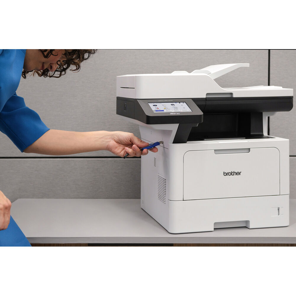 Brother MFC-L5915DW monochrome laser all-in-one printer with duplex printing and touchscreen — view 5