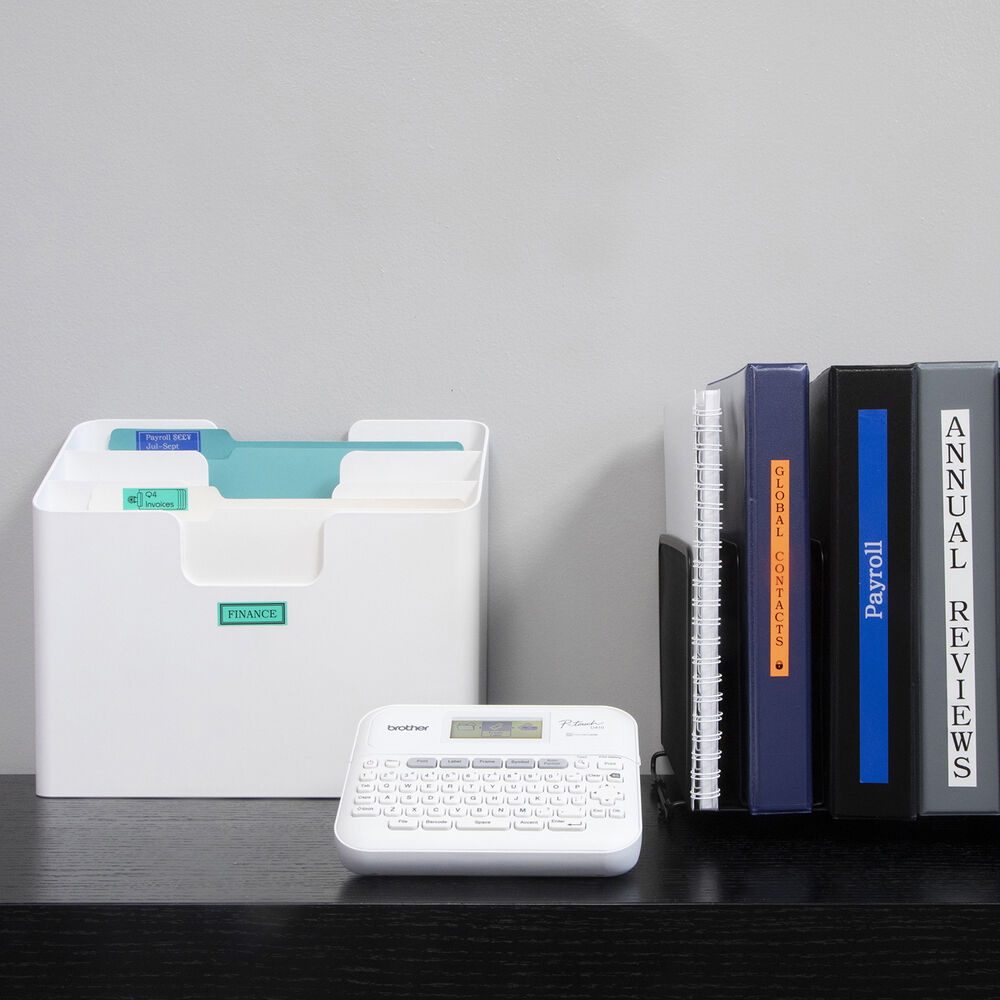 Brother P-touch PT-D410 desktop label maker for office, cable, and asset labeling — view 3