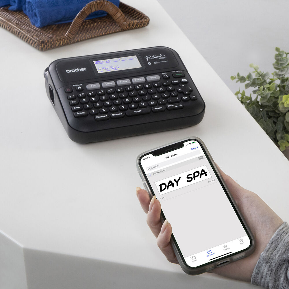 Brother P-touch PT-D460BT desktop label maker with Bluetooth for office labeling — view 4