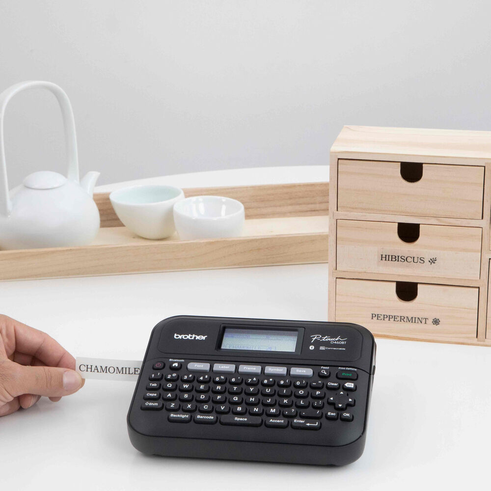 Brother P-touch PT-D460BT desktop label maker with Bluetooth for office labeling — view 5