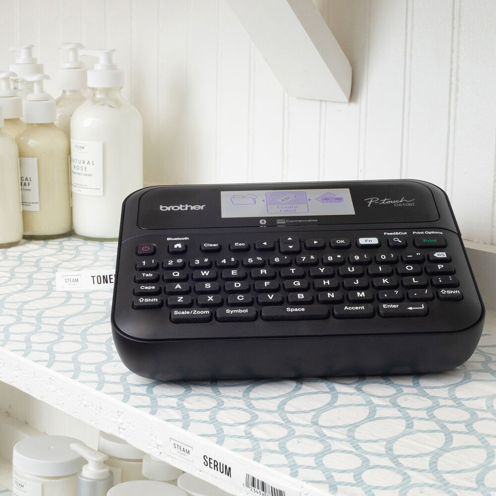 Brother P-touch PT-D610BT desktop label maker with Bluetooth connectivity for professional labeling — view 5
