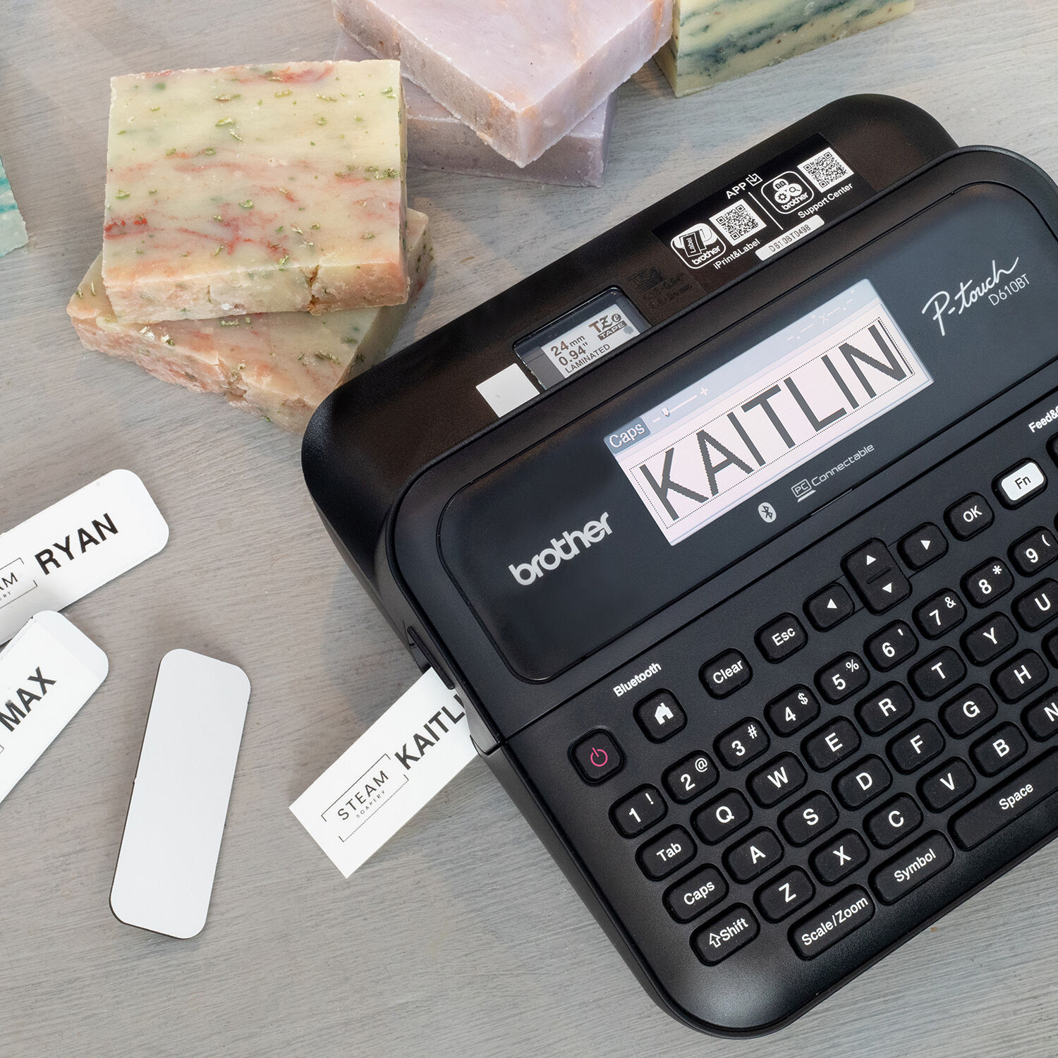 Brother P-touch PT-D460BTVP desktop label maker with Bluetooth connectivity — view 5