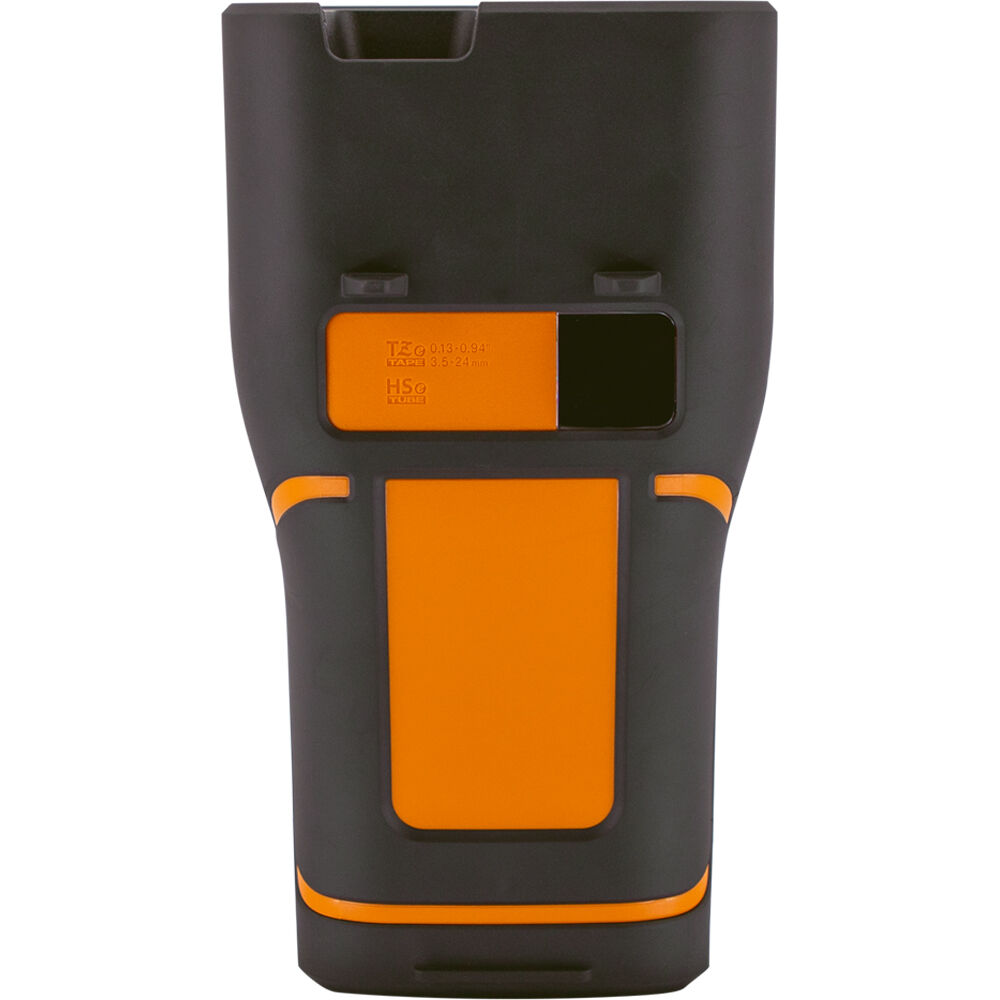 Brother PT-E560BT handheld industrial label printer with Bluetooth, USB-C, hand strap, and carrying case — view 5