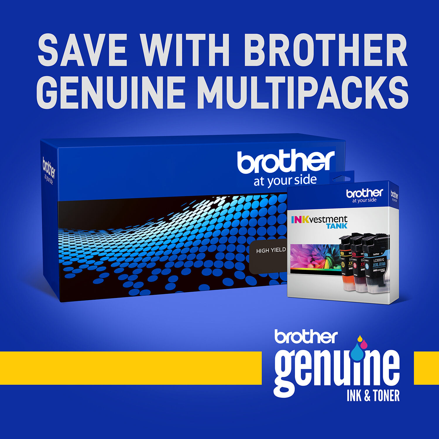 Brother TN7602PK twin pack high yield black toner cartridges for Brother laser printers — view 2