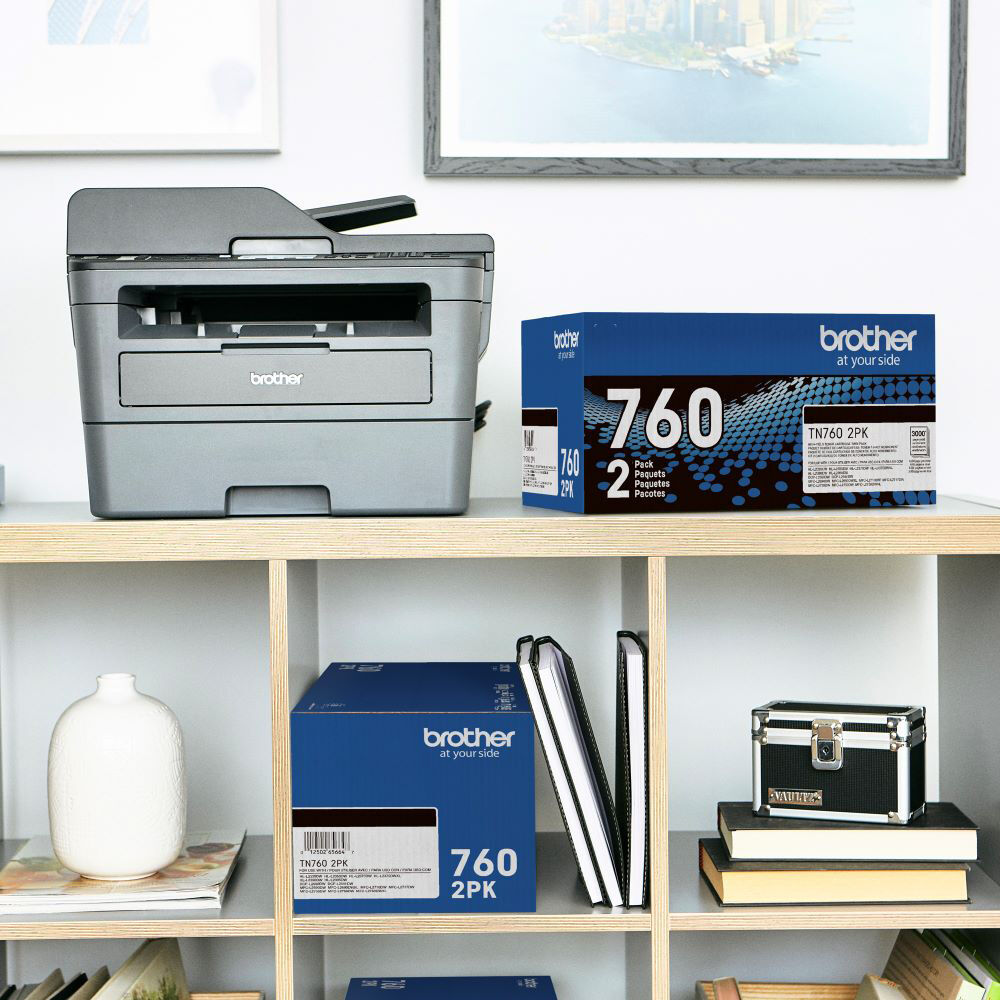Brother TN7602PK twin pack high yield black toner cartridges for Brother laser printers — view 4