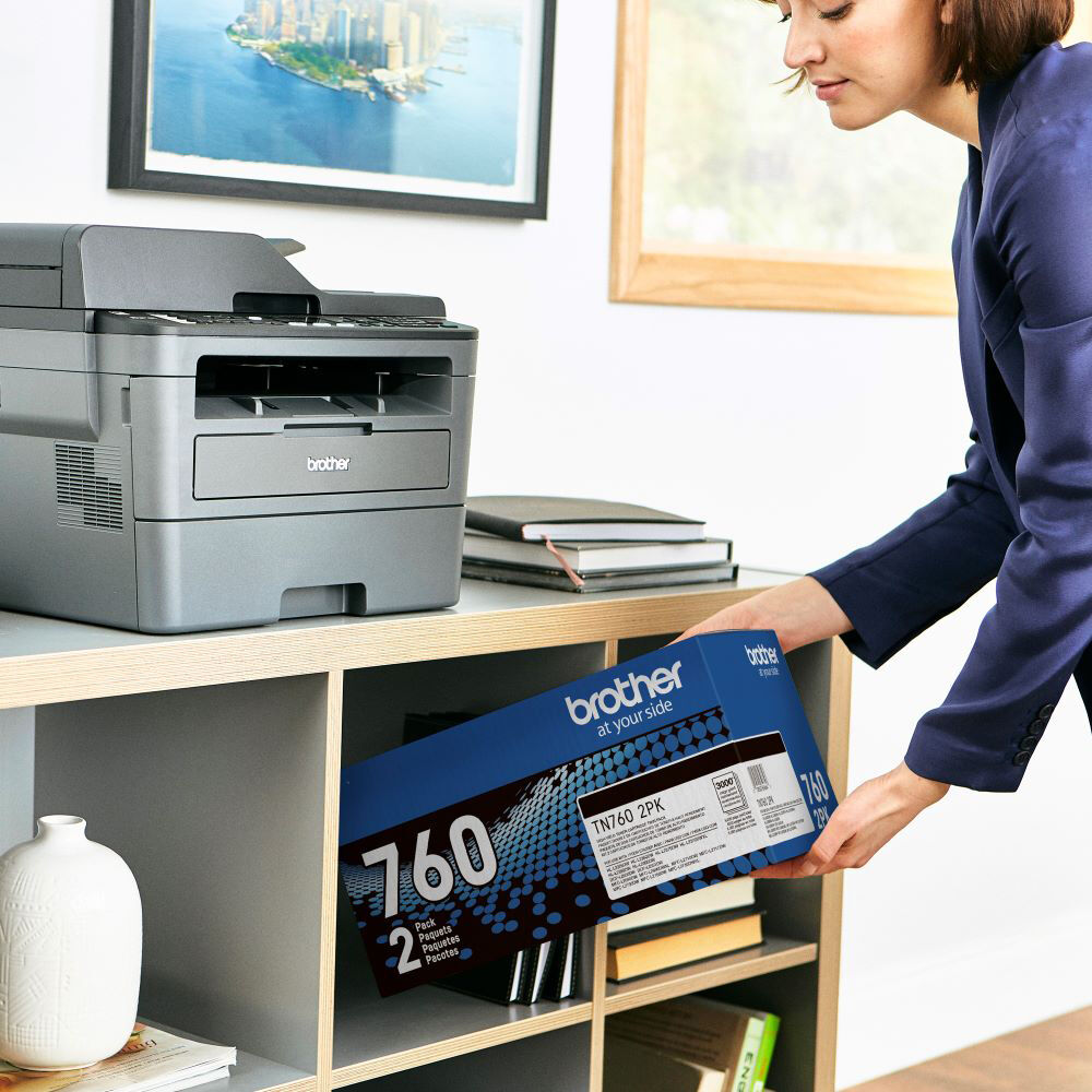 Brother TN7602PK twin pack high yield black toner cartridges for Brother laser printers — view 5