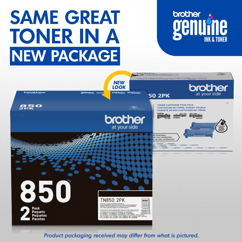 Brother TN8502PK high-yield black toner 2-pack for Brother laser printers — view 8
