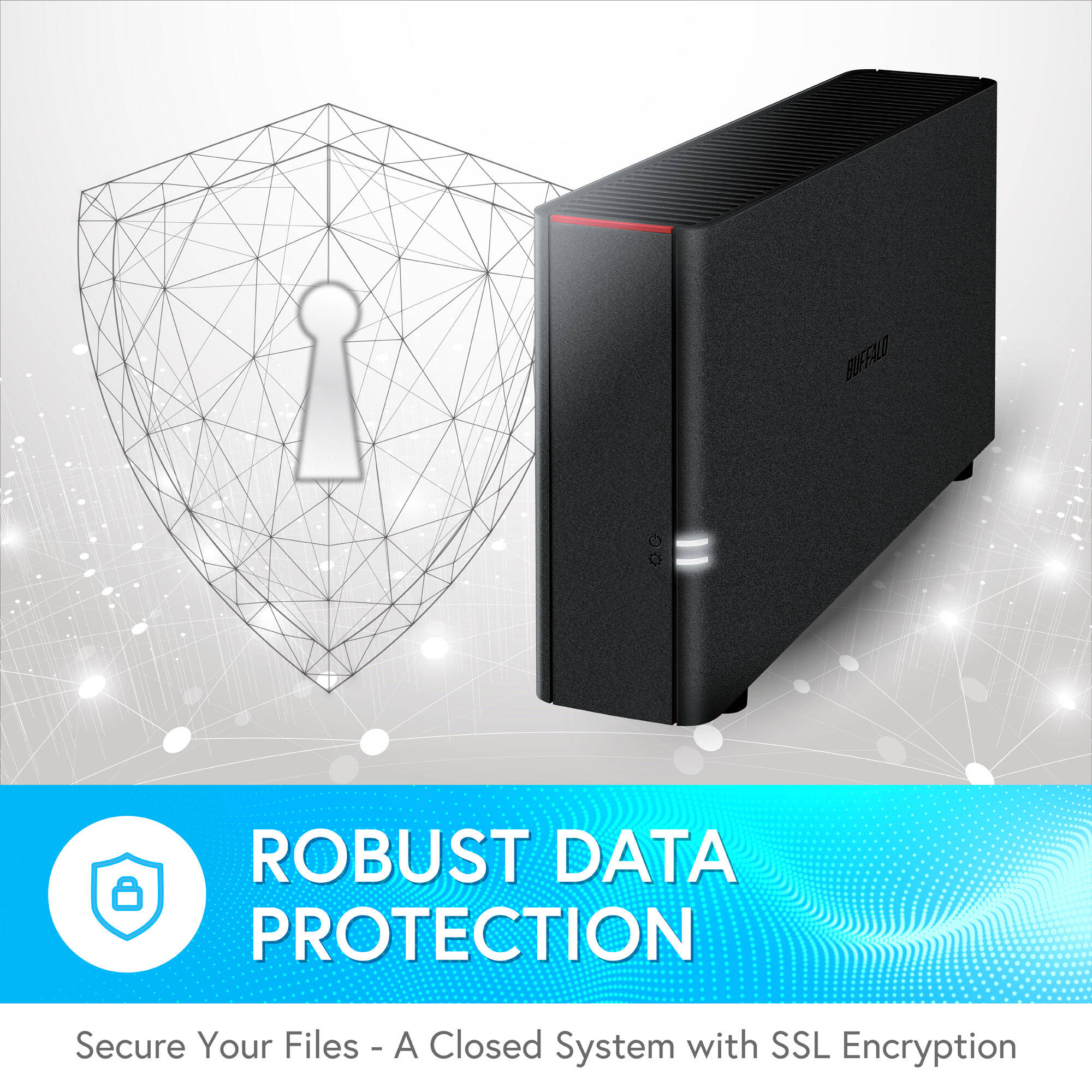 Buffalo LinkStation 210 2TB desktop NAS for personal cloud storage — view 6