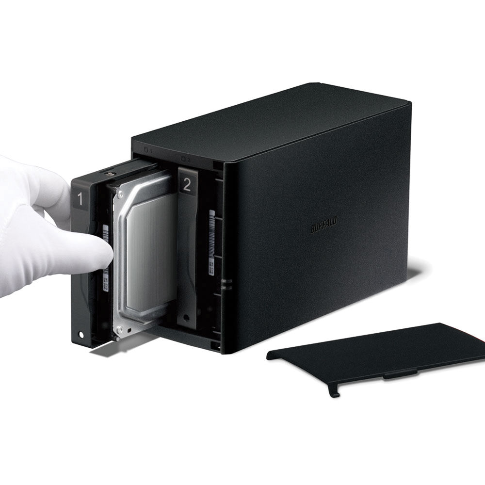 Buffalo LinkStation 220 LS220D0402 4 TB 2-bay desktop NAS storage system — view 4