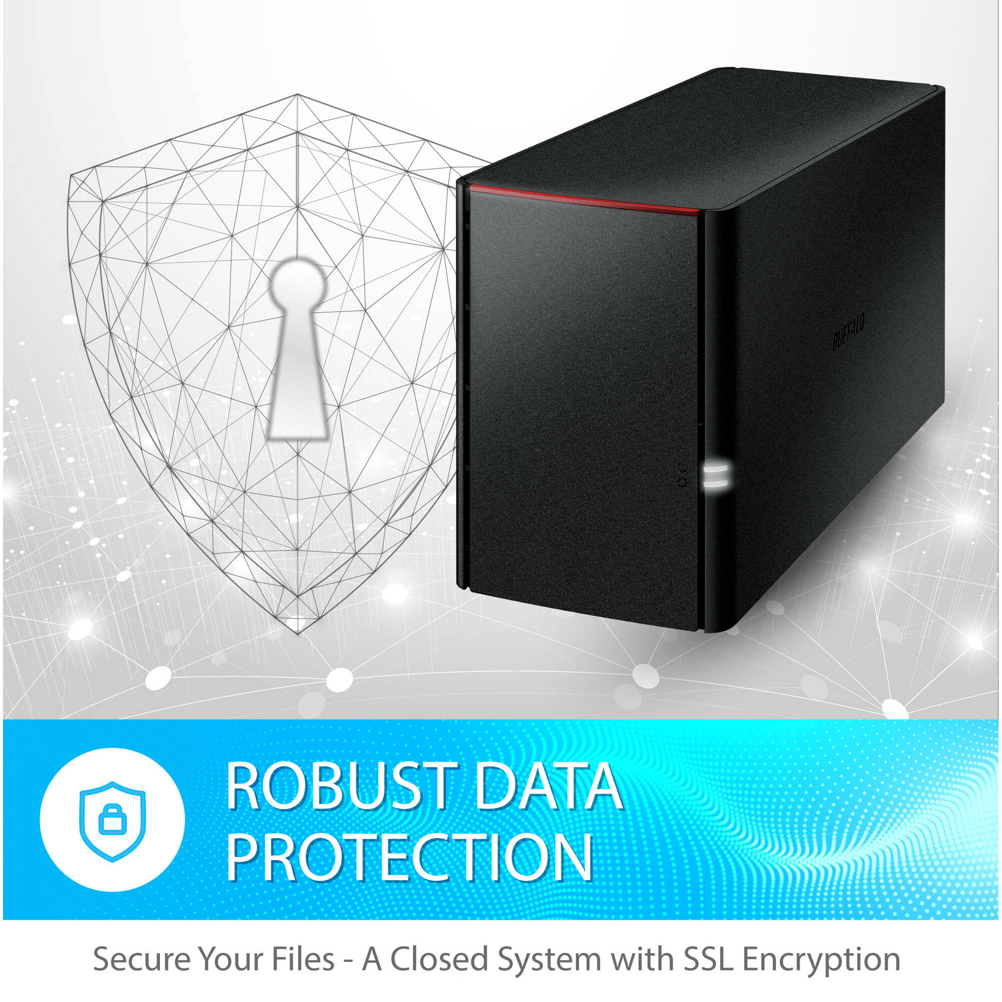 Buffalo LinkStation 220 8 TB desktop NAS with 2-drive RAID for personal cloud storage — view 9