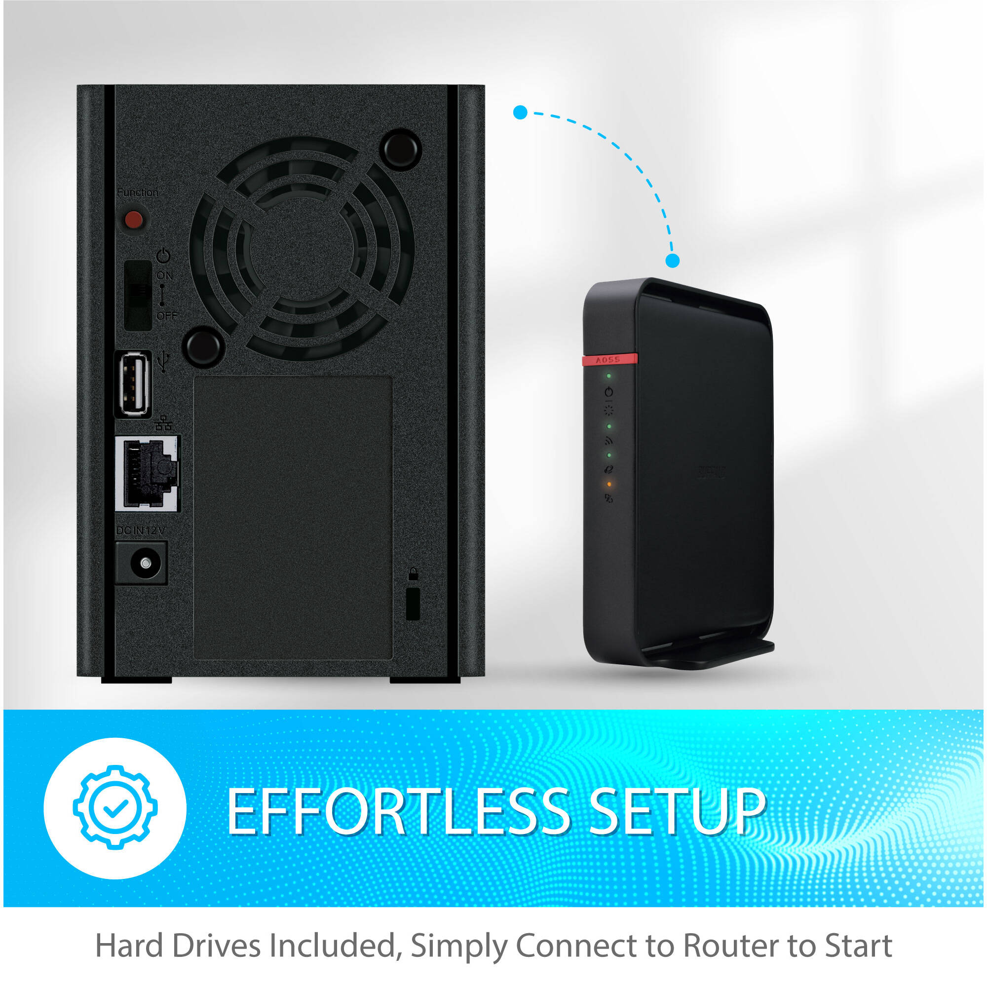 Buffalo LinkStation 220 12 TB 2-bay desktop NAS with included drives and TAA compliance — view 6