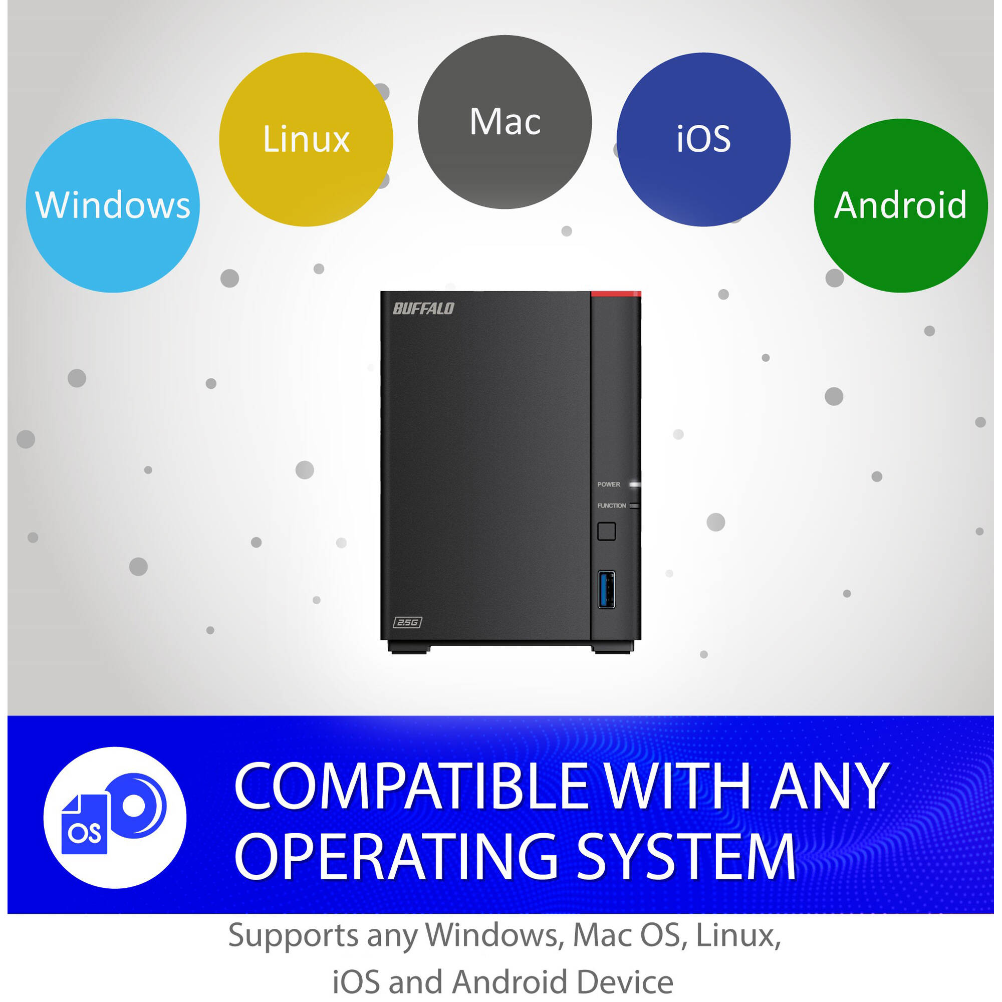Buffalo LinkStation 720D 8TB 2-bay desktop NAS with 2.5 Gigabit Ethernet — view 11