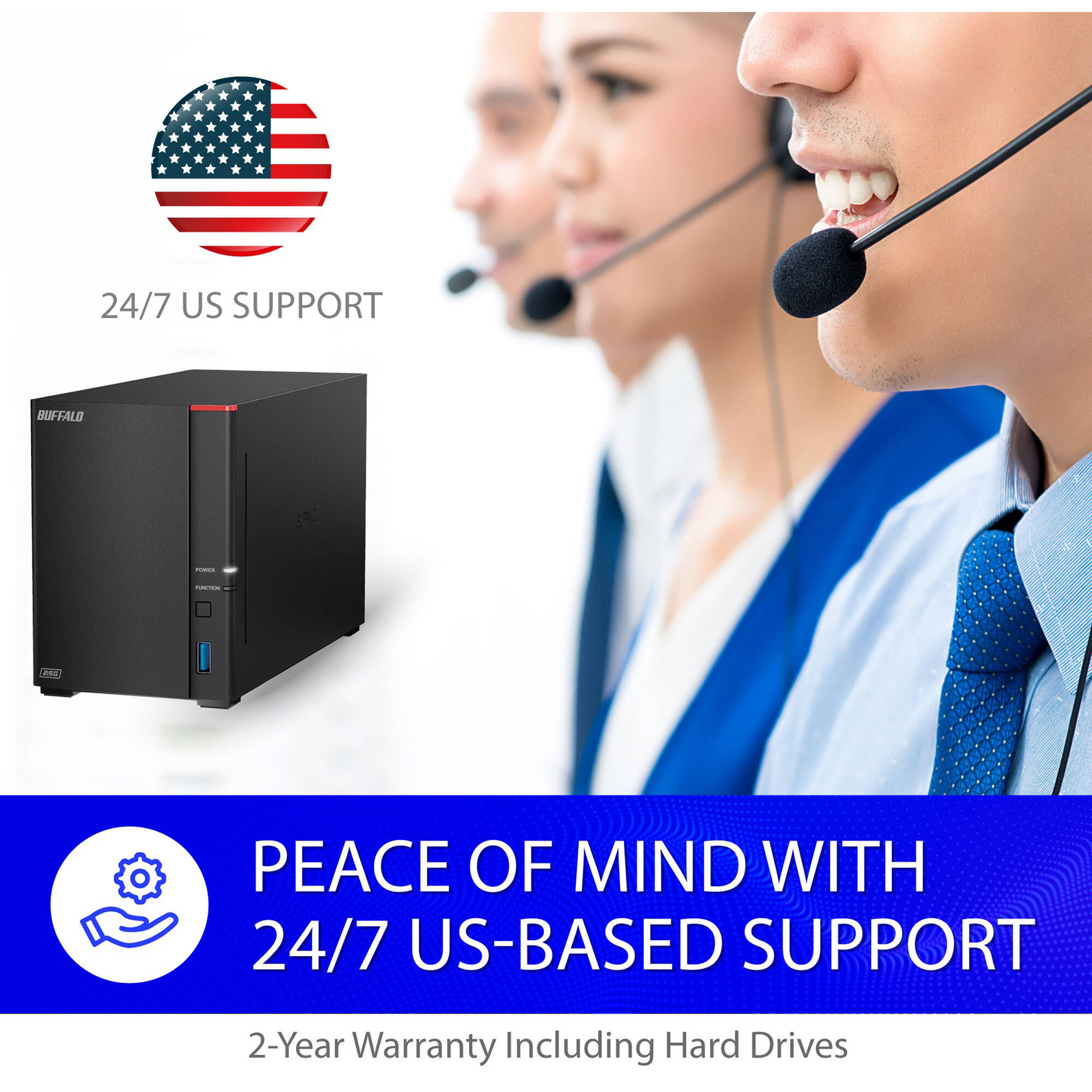 Buffalo LinkStation 720D 8TB 2-bay desktop NAS with 2.5 Gigabit Ethernet — view 13