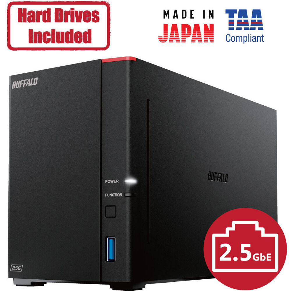 Buffalo LinkStation 720D 16TB 2-bay desktop NAS with 2.5 Gigabit Ethernet — view 7