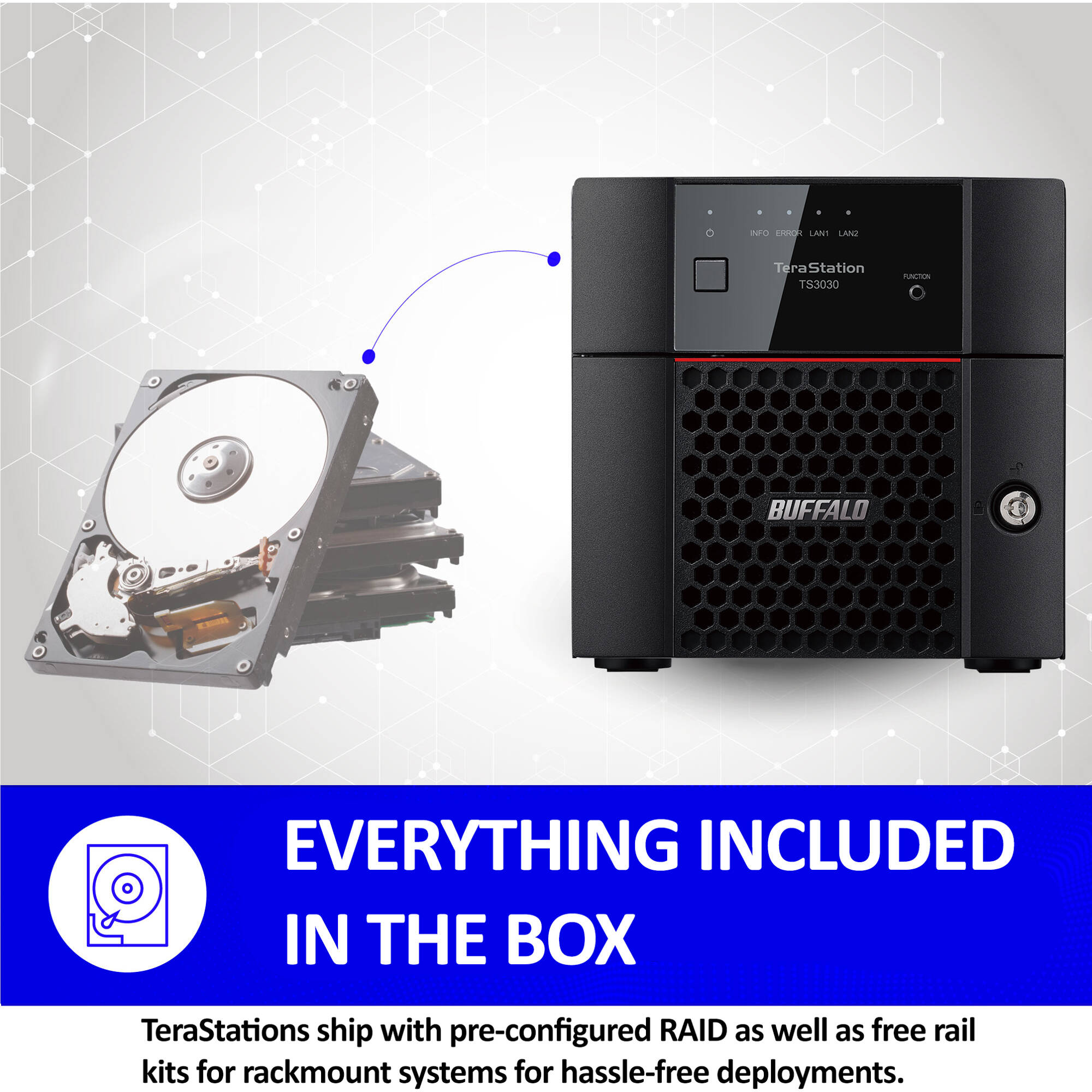 Buffalo TeraStation 3230DN 4 TB 2-bay desktop NAS for small office storage — view 5