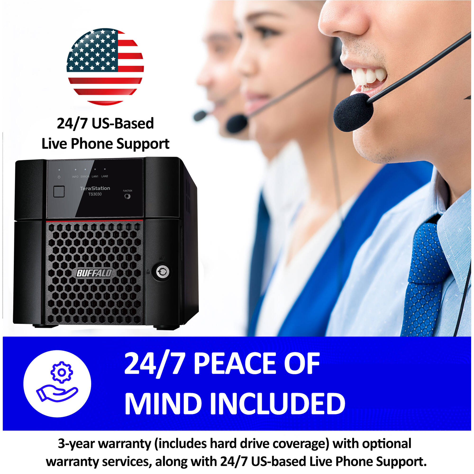 Buffalo TeraStation 3230DN 4 TB 2-bay desktop NAS for small office storage — view 8