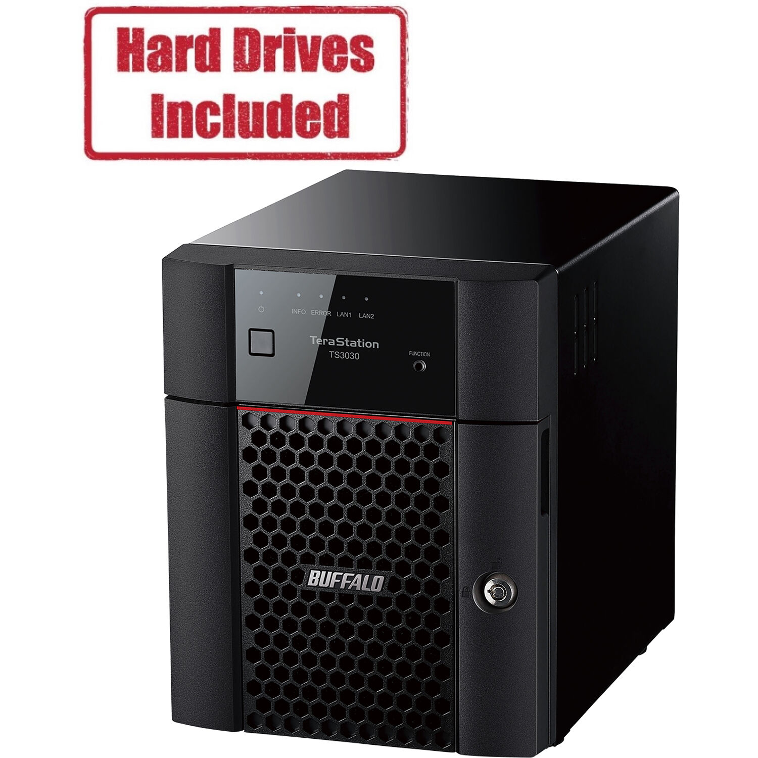Buffalo TeraStation 3430DN TS3430DN1604 16TB 4-bay desktop NAS with 2.5GbE — view 4