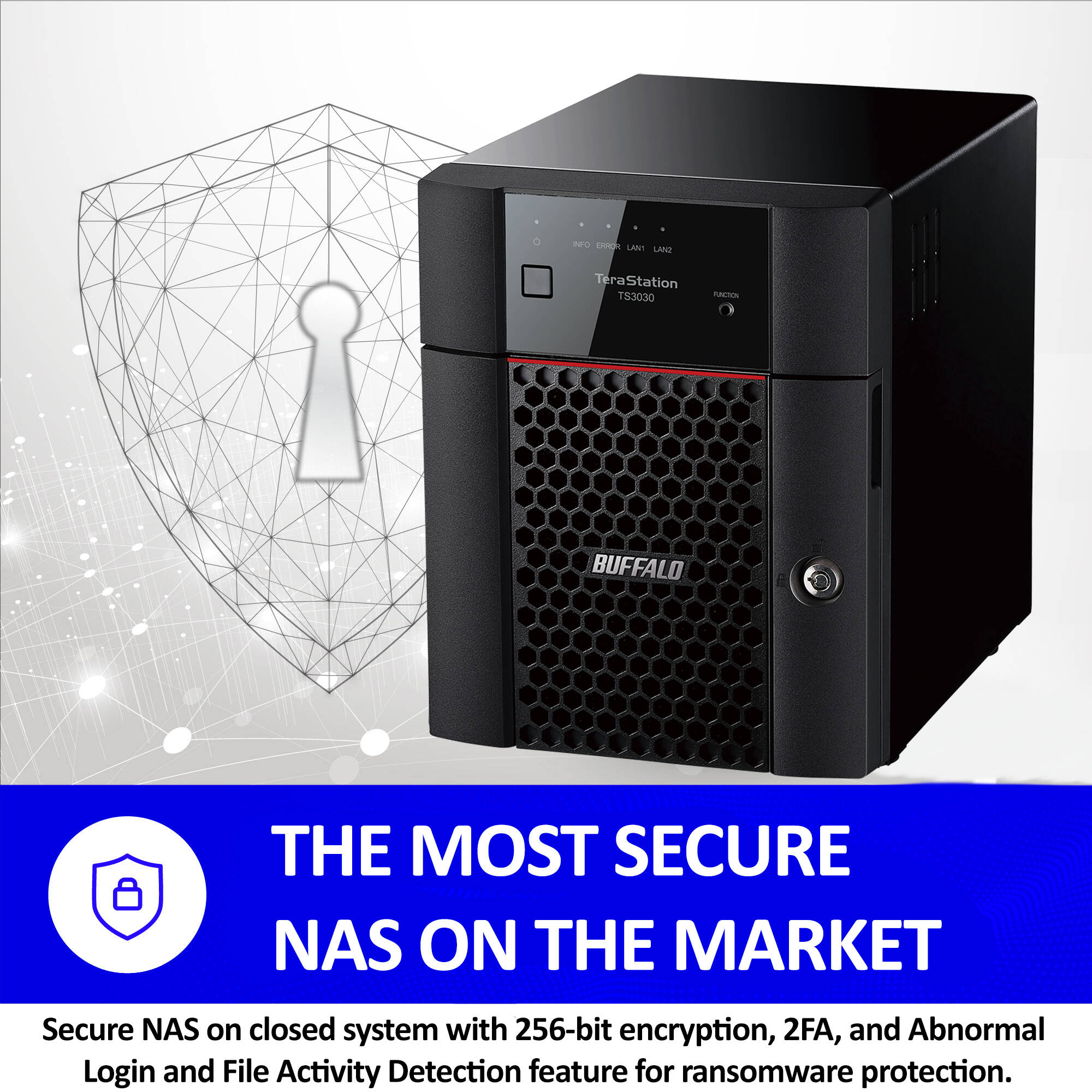 Buffalo TeraStation 3430DN TS3430DN1604 16TB 4-bay desktop NAS with 2.5GbE — view 9